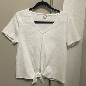 J Crew Tie Front Shirt